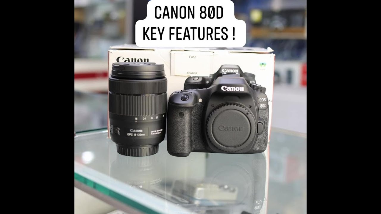 Used Cameras in Lahore Canon 80D Full Box fey features and Price