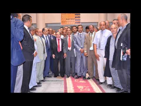 زيارة المستشار محمود بك القاضى اثناء افتتاح مجمع محاكم نجع حمادى الجديد