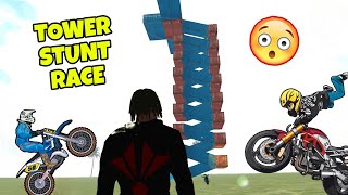 TOWER STUNT RACE CHALLENGE IN OUR CITY 😯 INDIAN BIKE DRIVING 3D STORIES screenshot 5