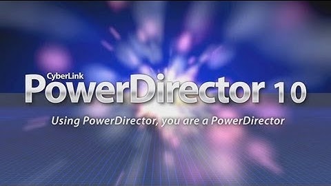 PowerDirector 10 - Intro-Video (No caption)