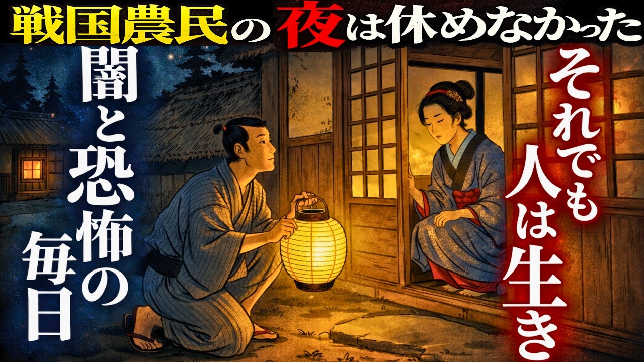 戦国農民の夜に起きたすべて。隠された風習と命を懸けた選択とは？【日本浮世絵ばなし】【江戸時代の庶民】【江戸時代のはなし】