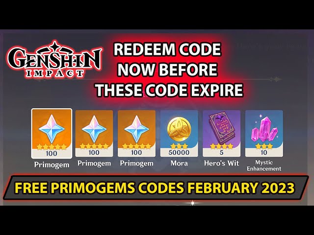 Genshin Impact codes active in February 2023: Steps to redeem free Primogems