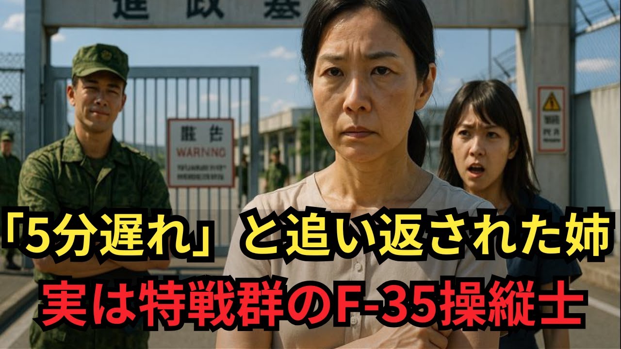 「5分遅れです、引き返してください」と言われた姉──だが“特戦群”かつ“F 35パイロット”と判明し、基地が凍りついた