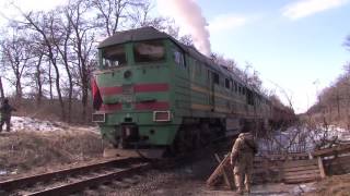 Розблокування залізничної колії на барикаді у Луганській області