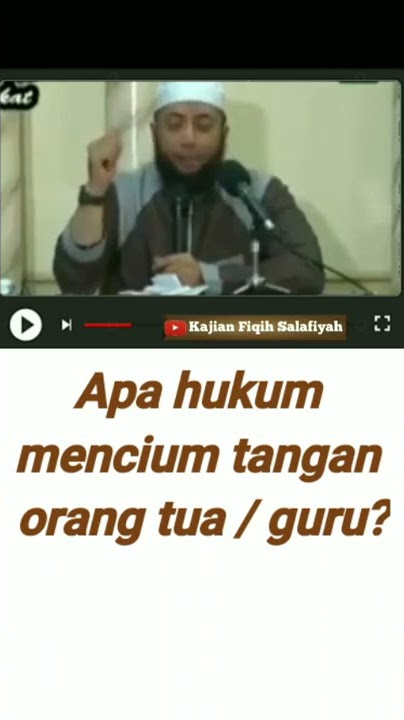 Hukum mencium tangan orang tua #shorts  #ustadzkhalidbasalamah  @kajianfiqihsalafiyah9203