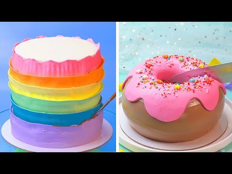how-to-make-cake-decorating-compilation-|-top-10-colorful-cake-decorating-ideas-|-tasty-cake-recipe