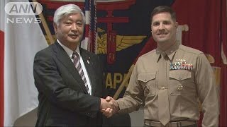 中谷防衛大臣が視察　米軍にオスプレイ配慮求める(15/12/03)