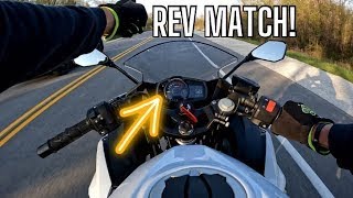 Motorcycle rev matching explained and how to do it.