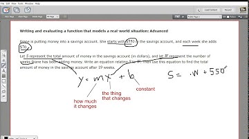 Writing and evaluating a function that models a real world situation - advanced