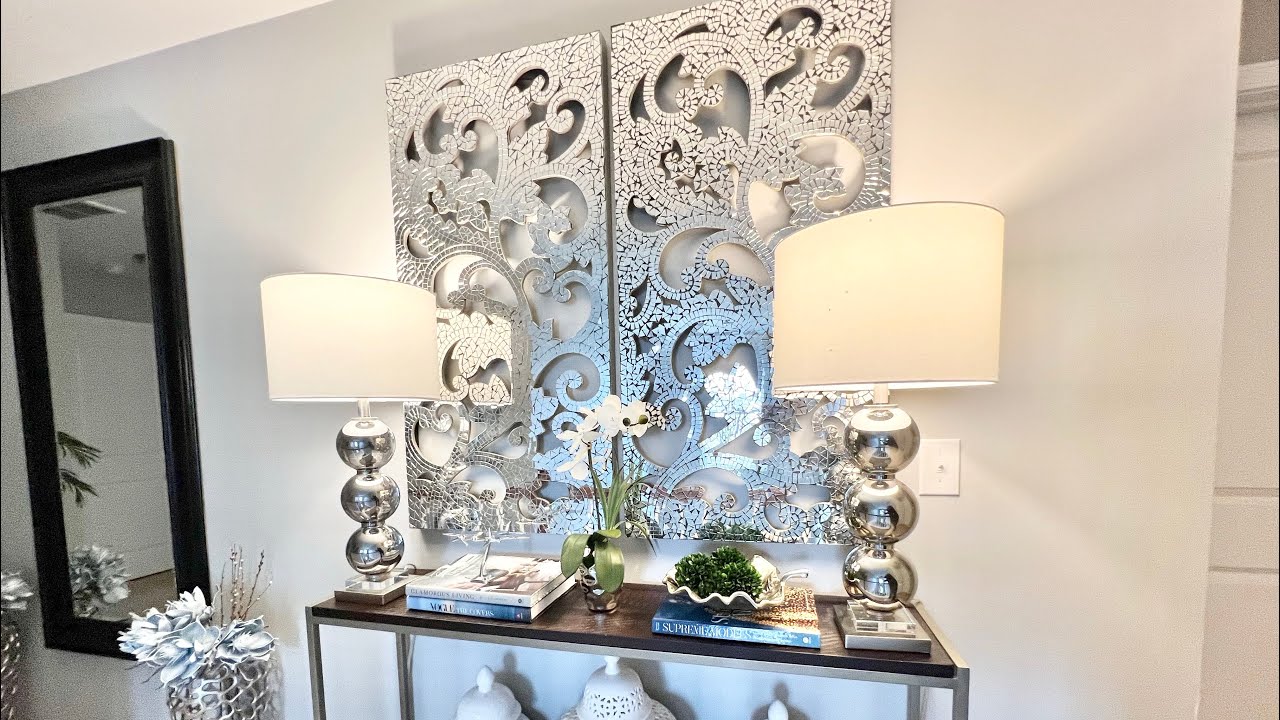 SMALL SPACE DECORATING IDEAS|MODERN GLAM|HALLWAY|STAIRS