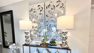 SMALL SPACE DECORATING IDEAS|MODERN GLAM|HALLWAY|STAIRS