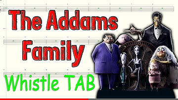 The Addams Family Theme - Halloween - Tin Whistle - Play Along Tab Tutorial