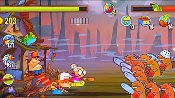 Swamp Attack mobile game episode 3 level 1- 4
