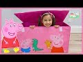 Huge Peppa Pig Toys Box with Surprise Eggs and Toy Surprises!