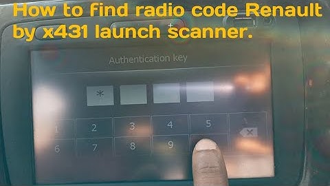 How to find radio code Renault by x431 launch scanner.