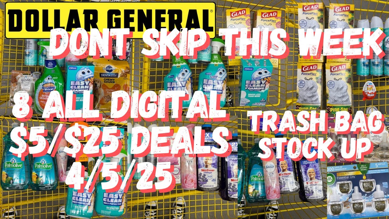 Dollar General $5/$25 - All Digital! Get Your Trash Bags - 4/5/25