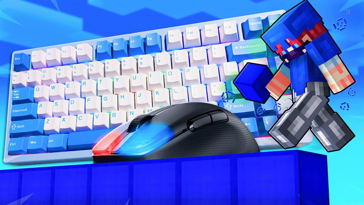 High FPS PvP & Pro Bridging – BedWars ASMR | Keyboard & Mouse