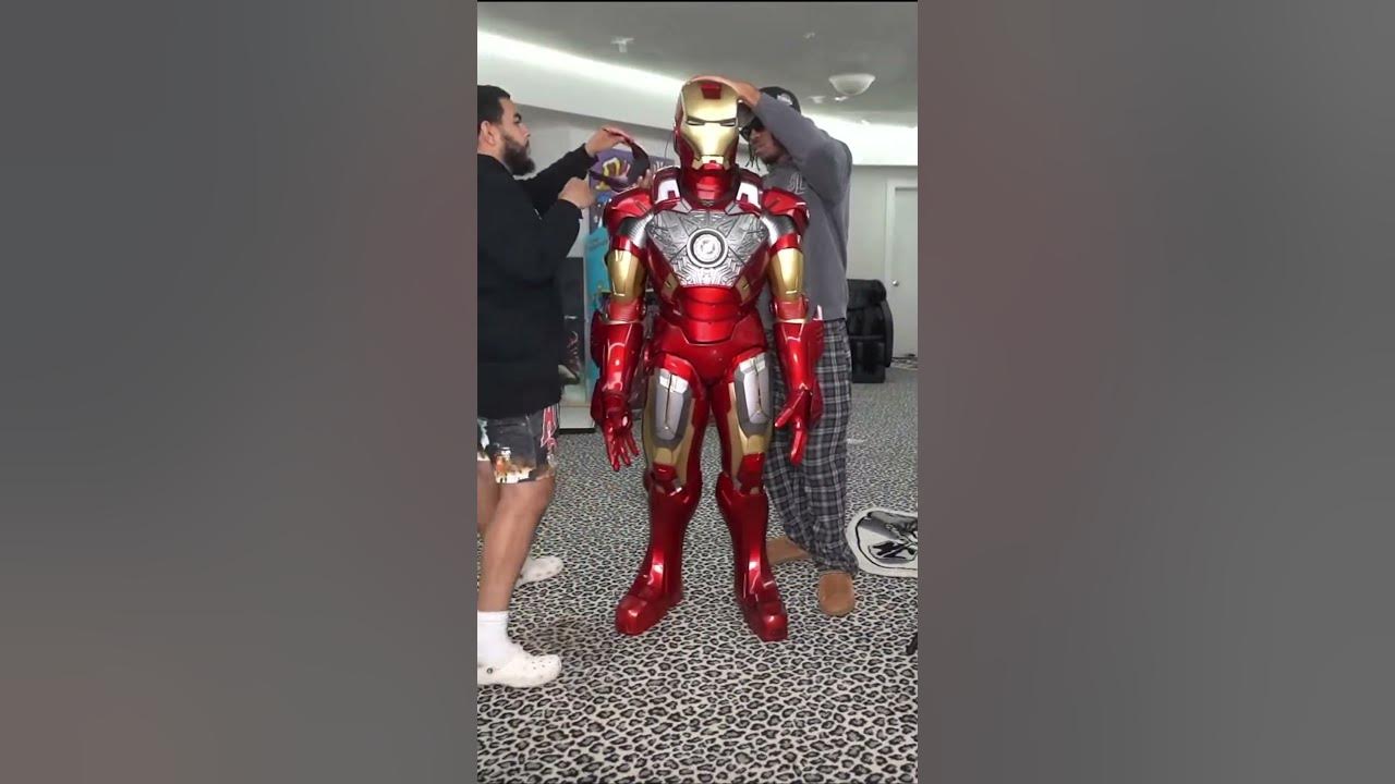 Kai Cenat Gets A Iron Man Suit shorts ironman YouTube