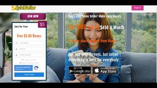 Make money online fast with quick dollar. earn free $5 sign up bonus
and $100 per survey