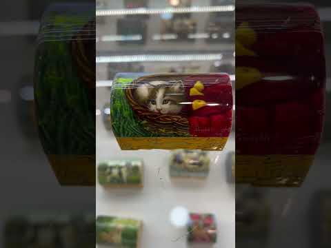 جعبه استخوان شتر با طرح گربه    صندوق علب فن يدوي