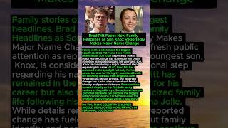 Brad Pitt’s Son Knox Reportedly Makes Big Change 😮 #bradpitt #knox #hollywood
