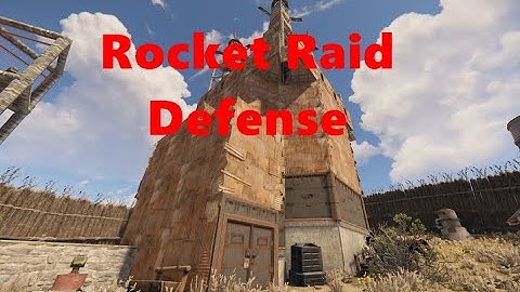 Rust - Countering a raid with rockets and destroying their raid base