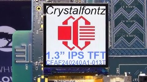 Crystalfontz CFAF240240A3-013TN TFT with PSoC6 BLE Pioneer Kit DMA SPI