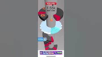 Beating the brand new boss level in helix jump!! #helixjump #helixstackjump #shorts #subscribe