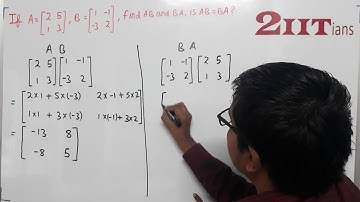 Matrices Exercise 8 3 Q2 Class X ICSE | IIT JEE