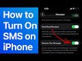 How to Turn On SMS on iPhone