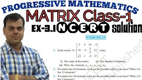 MATRIX (Part-1)|MATRICES| CLASS 12th| NCERT| BSEB & CBSE| EX-3| GAUTAM SIR