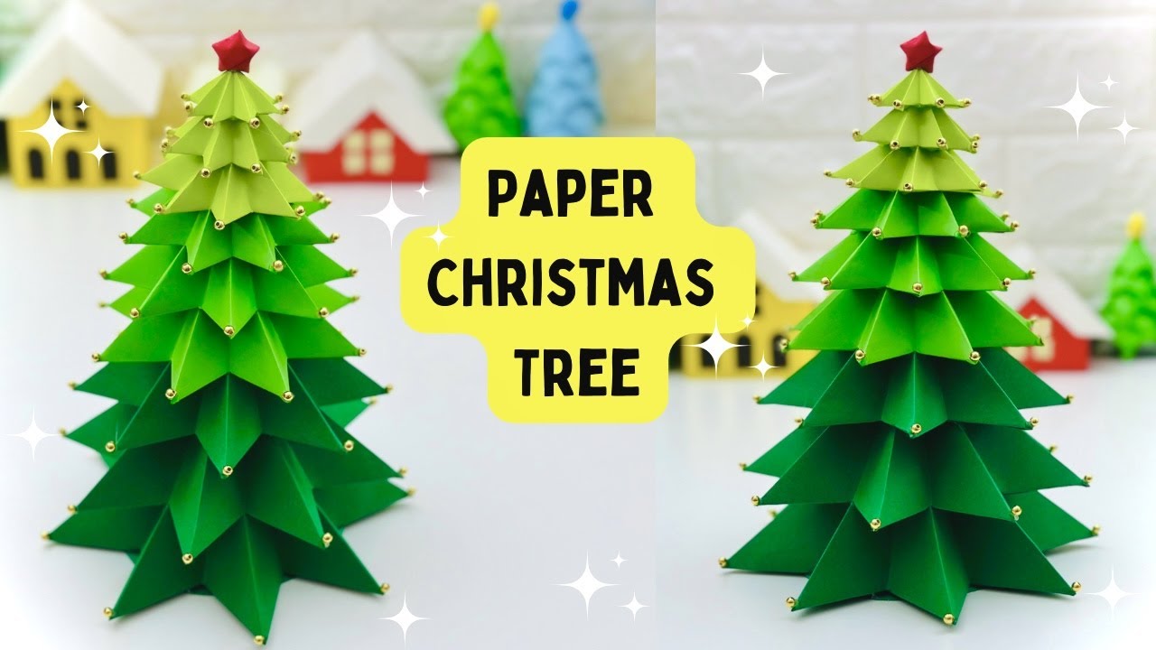 Paper Table Top Christmas Tree / 3D Paper Christmas Tree / Christmas