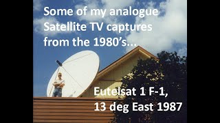 Vintage Satellite TV from 80s part 1, Eutelsat 1987, Sky Channel, Super, Filmnet, Music Box, RTL etc