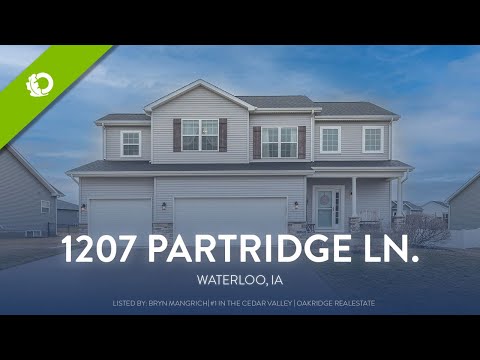1207 Partridge Ln., Waterloo, IA home video tour