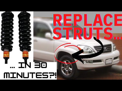 How to Replace FRONT STRUTS in 30 MINUTES – Lexus GX, Toyota 4 Runner, Lexus LX, Toyota Landcruiser