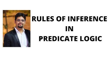 61. rules of inference in predicate logic
