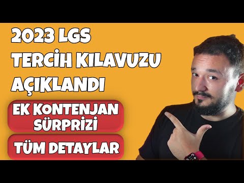 2023 Tercih Kılavuzu AÇIKLANDI❗️Ek Kontenjanda SÜRPRİZ Değişiklik ve Tüm DETAYLAR