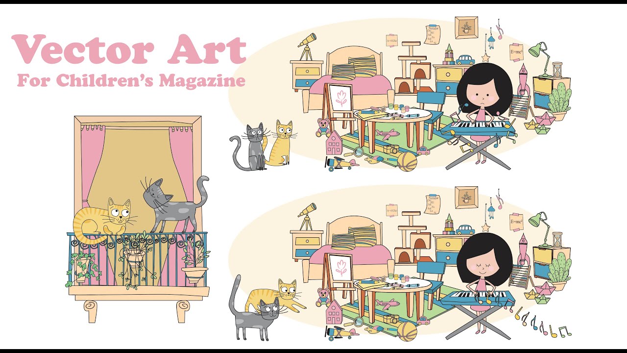 Vector Illustration for Children's Magazine - Short Animation