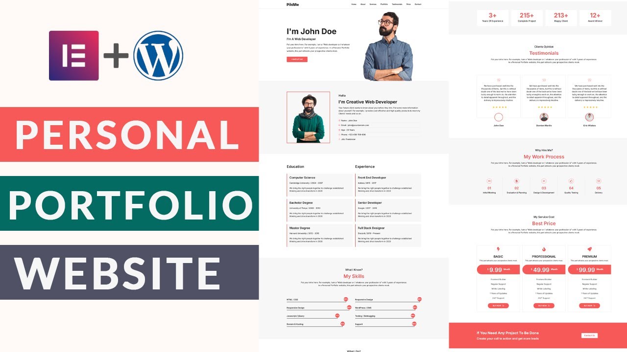 Master Elementor for a Stunning WordPress Portfolio Site | 2025 - YouTube