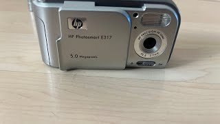 HP Photosmart E317 old digital camera 5.0 MPx photo choot device test