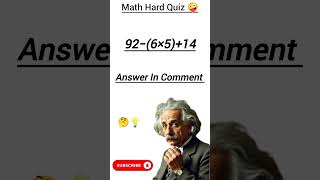 ##Hard Math Quiz – 99% Fail This Challenge! #triviachallenge #mindbendingquiz #iq #mathquiz #trivia