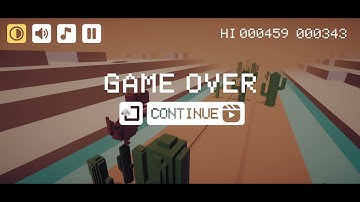 Chrome Dino Play Out of The Desserts in 3Ds part 1
