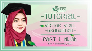 TUTORIAL COREL DRAW VECTOR VEXEL GRADUATION - PART I - HIJAB