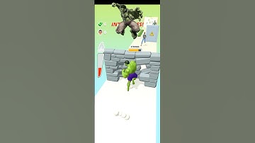 HULK | MASHUP HERO 3D GAMEPLAY | ALL LEVELS #shorts #youtubeshorts #mashuphero #superhero  GAMES 😱!