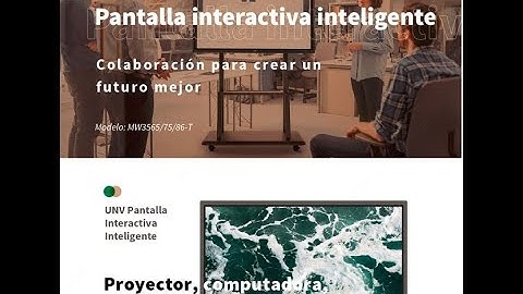 【Product Intro】UNV Smart Interactive Display (Pizarra Interactiva) completed introduction