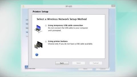 Epson Expression Premium XP-620: Wireless Setup Using the Printer’s Buttons