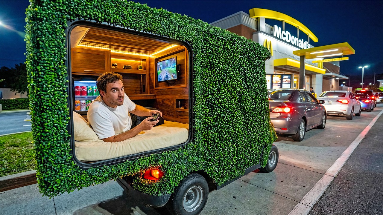 I Turned a Golf Cart into a Stealth Camper