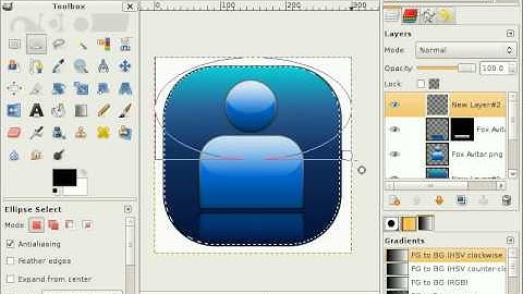 Gimp Skill Building Execise #2: "iPod Touch Icon"