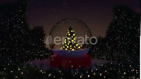 Snow Globe Night HD | Motion Graphics - Envato elements