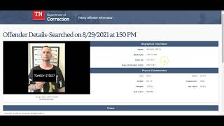 Tennessee Inmate Search